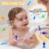 Suction Cup Toy for Baby Age 3, Suction Toys 40PCS Kids Bath Toys Ages 4-8, Toddler Window Shower Bathtub Building Toys, Montessori Sensory Stress Release Gifts for 6-8 Years Old Boys Girls