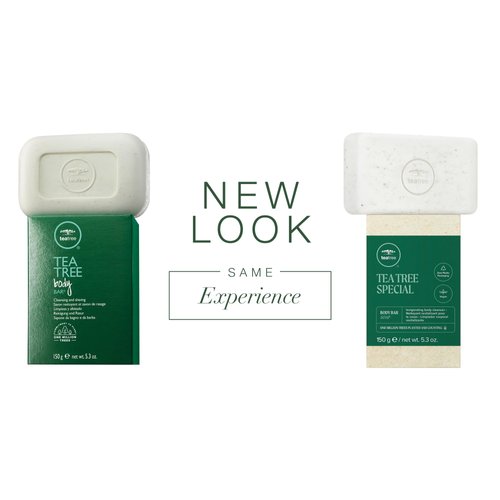 Tea Tree Body Bar Soap with Tea Tree + Parsley Flakes, Deep Cleans + Exfoliates, For All Skin Types Pack of 1