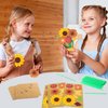 BeYumi Flower Bouquet Craft Kit - 48Pcs Fall Flower Bouquet Craft for Kids Make Your Own Thankful Flower Bouquet Autumn Fall Florals Thanksgiving DIY Gift Craft School Classroom Home Fun Activities