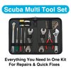 Innovative Scuba Concepts Deluxe Scuba Diving Tool Kit - Ultimate Multi Tool Repair Tool Set for Diving & Scuba Gear with Nylon Zip Case - Includes 10 Piece O Ring Kit & 1st Stage Scuba Wrenches