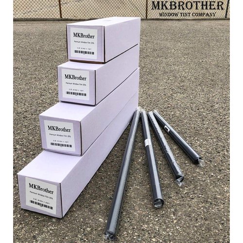 Mkbrother® Window Tint Film 35% VLT 12" in x 100' Ft (12in x 1200in) Windshield Sun Visor Strip Heat & UV Block Mkbrother