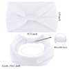 Wecoe Headbands, 6 Pack White Wide Elastic Headbands for Women - Fashion African Headbands For Wigs Head Wrap Knotted Headbands Sports Running Workout Yoga Hair Accessories