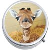Baby Giraffe Medicine Vitamin Compact Pill Box - Portable Pillbox case fits in Purse or Pocket