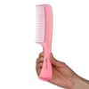 Allegro Comb 1004 Wide Tooth Detangling Hair Combs For Women, Stylists & Curly Hair Teasing Comb Mens Comb 1 Piece. (Fresh Pink)
