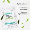 mCaffeine Green Tea Sheet Mask with Niacinamide - Hydrating Face Masks for Pore Tightening - Reduces Hyperpigmentation, Improves Skin Texture - 1 pc