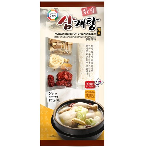 Surasang Samgyetang Herb Kit, Korean Ginseng Chicken Soup Ingredients, Rich and Deep Flavor, 3.17 Ounce