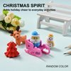 24Pcs 3D Christmas Erasers for Kids Bulk, Cute Santa Claus Snowman Puzzle Erasers for Stocking Stuffers Goodie Bags Stuffers Classroom Party Favors Holiday Gifts