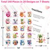 Valentines Tattoos for Kids Valentine’s Day Temporary Tattoos for Classroom Exchange Goodie Bag Stuffers 140Pcs