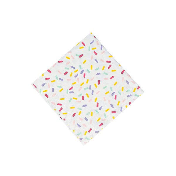 Donut Sprinkles Beverage Napkins - Party Supplies - 16 Pieces