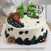 Green Happy Birthday Cake Candles,Wedding Cake Number Candles,3D Design Cake Topper Decoration for Party Kids Adults (Green Number 5)
