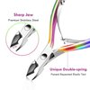 Cuticle Trimmer Cuticle Remover with Cuticle Pusher, XUNXMAS Professional Stainless Steel Durable Pedicure Manicure Tools Cutter Nipper Scissor Clipper for Fingernails and Toenails Dead Skin