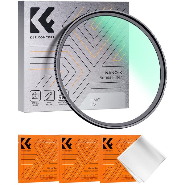 K&F Concept 52mm MC UV Protection Filter Slim Frame with 18-Multi-Layer Coatings for Camera Lens (K-Series)