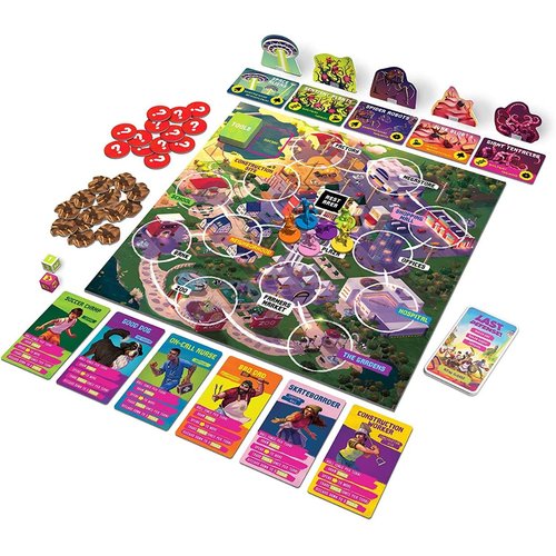 Funko Games Funko Board Signature Last Defense Game - Light Strategy Board Game for Children & Adults (Ages 10+) - 2-4 Players - Collectible Vinyl Figure - Gift Idea