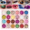evpct 24 Colors Glitter Sparkle Eyeshadow Makeup Palette Pallets For Women, Colorful Eye shadow Pressed Powder Black White Pink Green Blue Shimmer Eyeshadow Glue Gel sombras de ojos profesional 03#