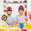 Giant Fire Truck Firefighters Theme Birthday Inflatable Selfie Frame & PhotoBooth Props Set Fireman Birthday Party Decorations Blow Up Picture Frame for Kids Birthdays Party Supplies