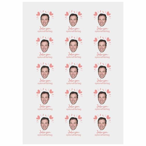 Custom The Groom Face Temporary Tattoos Adult, Personalized Fake Tattoos for Funny Bachelorette Party, Temporary Tattoos for Women,15 Sheets