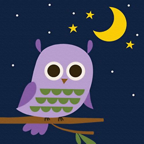 Komidea Paint by Number Kits for Kids, Paint by Numbers Kits on Framed Canvas, Lovely Owl 8x8inch