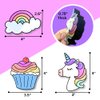 Magnetic Dry Erase Eraser Set for Whiteboard - 3 Pack Cute Design Unicorn, Cupcake and Rainbow - for Kids and Classroom Board Accessories