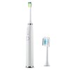 mozeeda Sonic Electric Toothbrush,USB Rechargeable Toothbrushes,5 Modes with Timer, Sensitive Gum Care for Adults with Soft Bristles,1 Replacement Heads,IPX8 Waterproof (White)