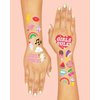 xo, Fetti 104 Kids Temporary Tattoos | Birthday Girl Party Favors, DIY Home Activity, Gift, Cute Temp Tats, Princess, Girl Power, Flower, Rainbow