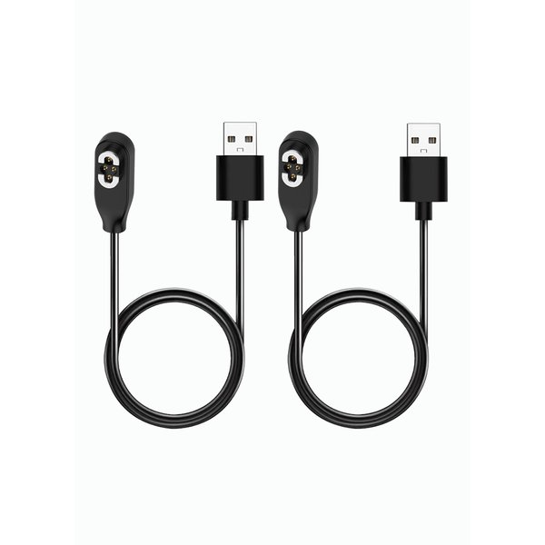 WUNIAK Charging Cable for SHOKZ OpenSwim Pro S710 Open-Ear Bluetooth Headphones,Magnetic USB Charging Cable 3.3ft USB Flexible Charger Cord Cable Accessories，（2 Pack）