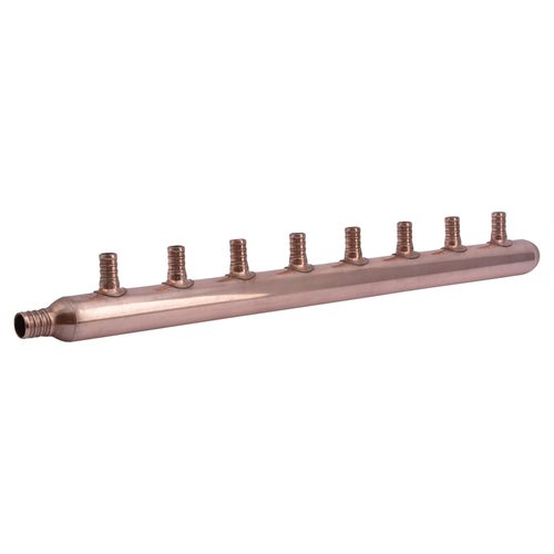 SharkBite 8 Port Closed Crimp Copper Multi-Port Tee, Plumbing Fittings, PEX Pipe, PE-RT, 22789