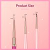 Eptbsdu Nail Art Brushes Set, 3PC Mini Nail Art Design Tiny Detailer Brushes, Nail Art Liner Long Striping Brush and 3d Brush For Flower Gel Polish Manicure Salon DIY at Home