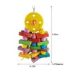 YF-ANEN Parrot Bird Chew Toys - Natural Wooden Bite Blocks for Small to Medium Parrots