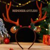 Olbye Deer Antlers Headband Women’s Deer Costume Accessories Reindeer Antler Headpiece Fawn Horn Headband Halloween Cosplay Costume Ears Holiday Party Accessories for Women and Girls (Deer Ears B)