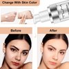 2 PACK TLM Color Changing Foundation Liquid Base,TLM Concealer Cover Cream,All Day Flawless Warm Skin Tone BB Cream Makeup Base Concealer for All Skin SPF15