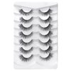 Onlyall Natural Look False Eyelashes, A18, 14MM, Gradient, Black, Faux Mink, Cruelty Free, Pair, 7.0 Count, Reusable