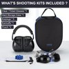 Yewltvep Shooting range ear protection including shooting ear protection earmuffs, gun safety glasses, earplugs, storage case