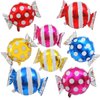 42 pcs 18" Sweet Candy Balloons, Round Lollipop Balloon, Birthday Wedding Party Balloons, Party Supplies