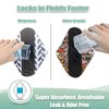 wegreeco Reusable Menstrual Pads - Reusable Sanitary Pads | Reusable Panty Liners | Soft Cloth Menstrual Pads - 6 Pack with 1 Cloth Mini Wet Bag (Medium, Luxury)