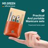 MR.GREEN Portable Manicure Sets Pedicure kits Stainless Steel Nail Clippers Tool Travel Grooming Case Nail Scissors Gift Box (Mr-6103)