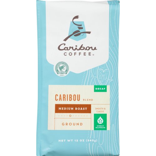 Peet's Coffee Blend Decaf Ground Caribou Coffee, 12 oz