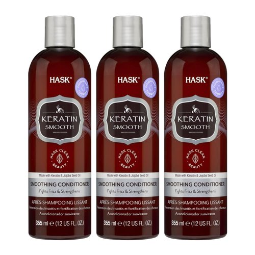 Hask Keratin Protein Smoothing Conditioner 12 oz (Pack of 3)
