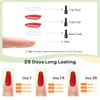 MEFA 2 Pcs 15ml Gel Top Coat and Base Coat Set, No Wipe Gel Nail Polish Base and Top Coat, Long Lasting Glossy Shine Effect Soak Off LED Nail Lamp Gel Top Base Coat Nail Art DIY Manicure Holiday Gifts