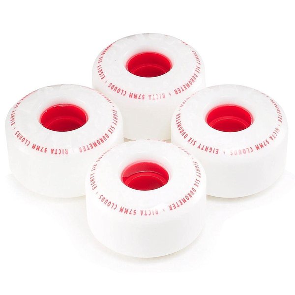 Ricta 53mm Clouds Red 86a Skateboard Wheels