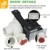 137221600 134051200 Washer Drain Pump by Techecook (365-DAYS WARRANTY) - Replacement for Kenmore Frigidaire Washing Machine - Replacement Part 137108100, 137151800, AP5684706, 134740500, PS7783938