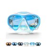 COPOZZ Scuba Mask, No Fogging Snorkeling Scuba Dive Glasses, Great Seal Free Diving Tempered Glass Mask Goggles (Blue)