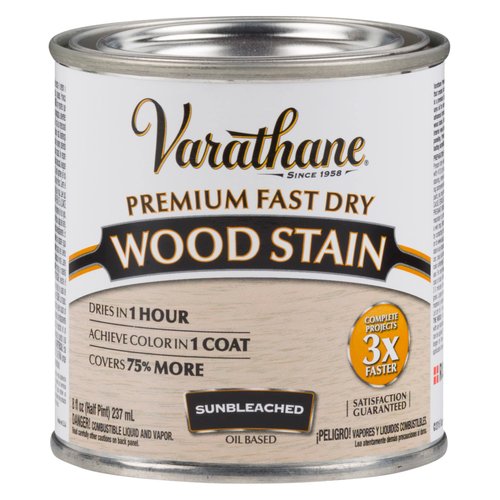 Varathane 262030 Varathane-262030 Premium Fast Dry Wood Stain, Half Pint, Sunbleached