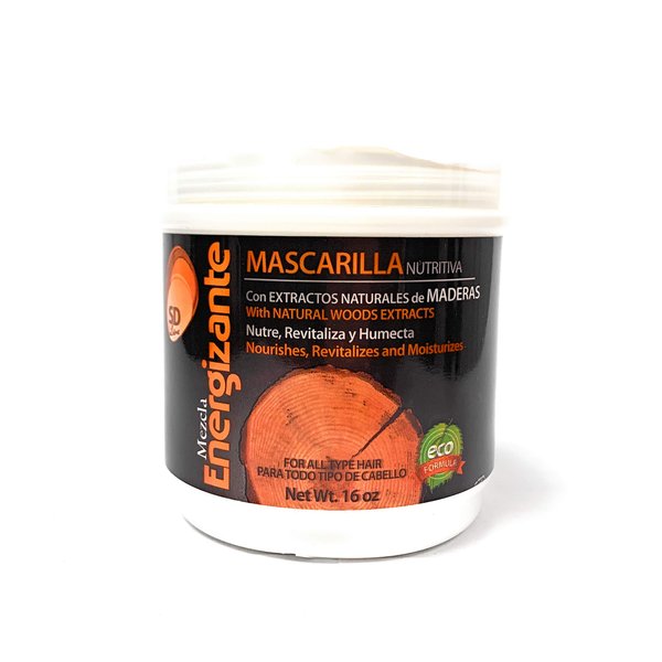 Energizante Nutritive Hair Mask - Natural Mix From Wood Extracts - Nourishes, Revitalizes, and Moisturizes - For All Hair Types (16 Ounce)