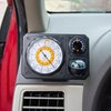 Sun Company Navigat'r 6 - Six-Function Dashboard Instrument for Car and Truck | Altimeter, Barometer, Ball Compass, Thermometer, LED Light, Signal Mirror