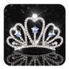 Kilshye Princess Tiara Comb Silver Girls Crown Hair Comb Star Rhinestone Tiaras Birthday Party Headdress for Kids (Silver)