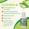 Aloe Life - Face & Body Lotion, Concentrated Formula, Hydrates Dry Skin, Contains Antioxidants, Minerals, & Herbal Extracts, Pleasant Grapefruit Scent, Safe For All Skin Types, Gluten-Free (4 oz)