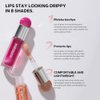 Beauty Glazed Color Variety Non-Sticky Ultra-Hydrating & Nourishing Lip Oil, Smooth Glossy Finish Luxurious Lip Glow Oil, Shiny and Vegan Tinted Lip Gloss, Big Brush Applicator (105# PITAYA)
