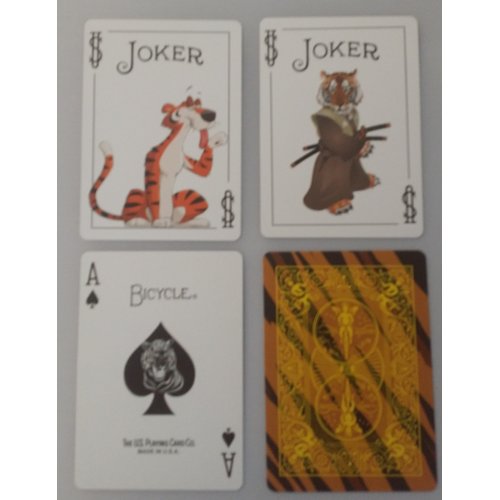 Bicycle Tiger Deck Playing Cards - Tiger Skin Back Design