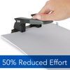 Swingline 2 Hole Punch, 28 Sheet Capacity Hole Puncher, Paper Punch, Low Effort Comfort Handle, Alignment Guide, Black (74050)