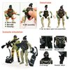 Baimiby Army Men Soldiers, 12 Pcs Soldiers Toy Special Force Action Figure with Weapons Military Soldier Playset Army Toy Set Birthday Gift for Toddler Boy 3+